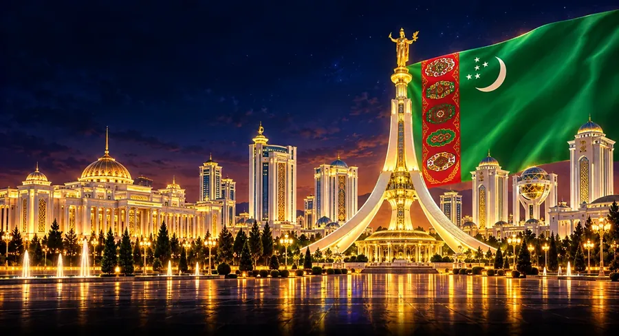 Туркменистан — архитектура и флаг